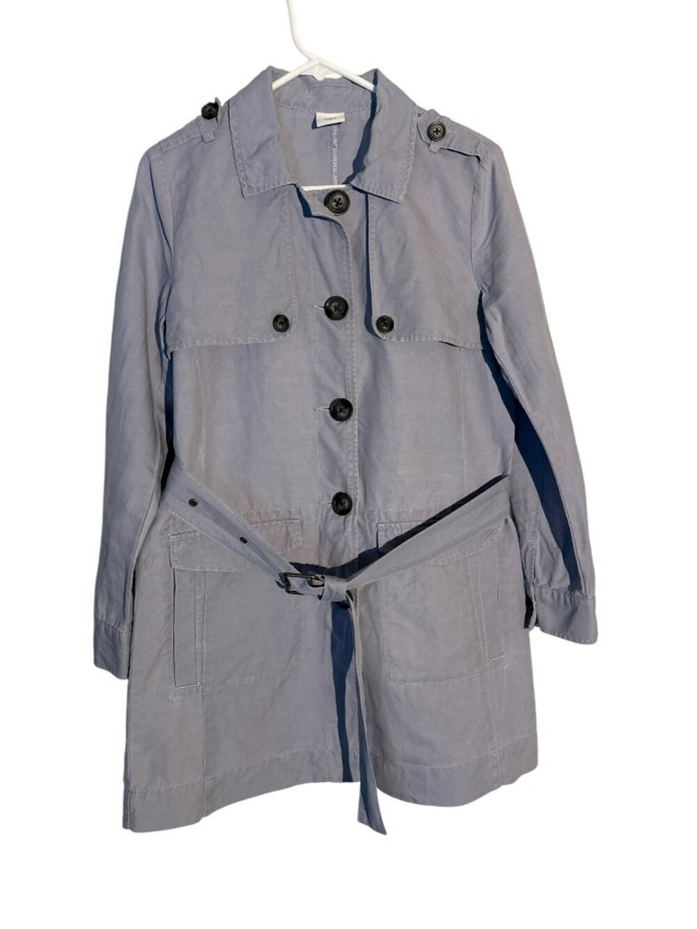Cabi Tanner Linen Blend Belted Trench Coat Style 5296 Size Small